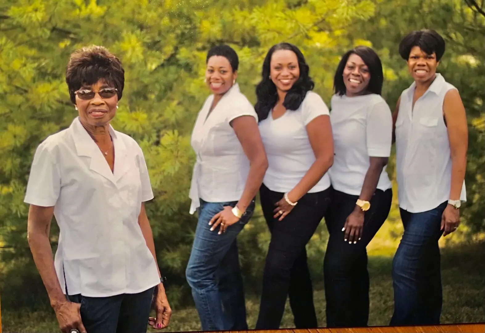 My Momma, sisters and me: Mimi, Hobrina and Kindra.